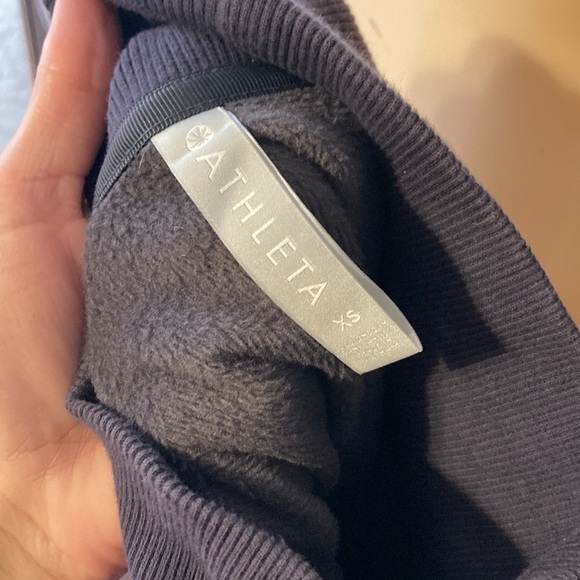 ATHLETA COZY KARMA SIZE XS PURPLE PULLOVER SIDE ZIP - Picture 5 of 5